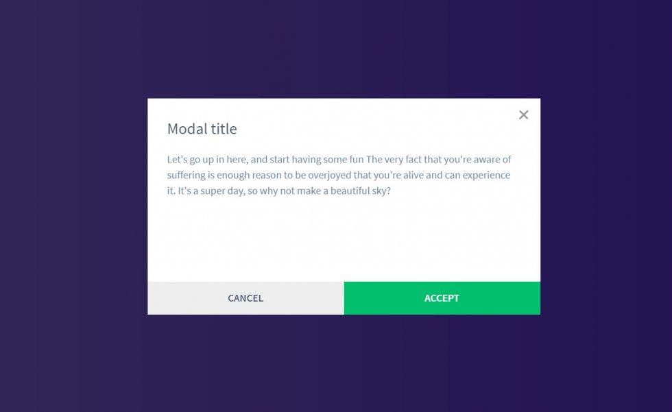 Modal Window Javascript Design Example Onaircode