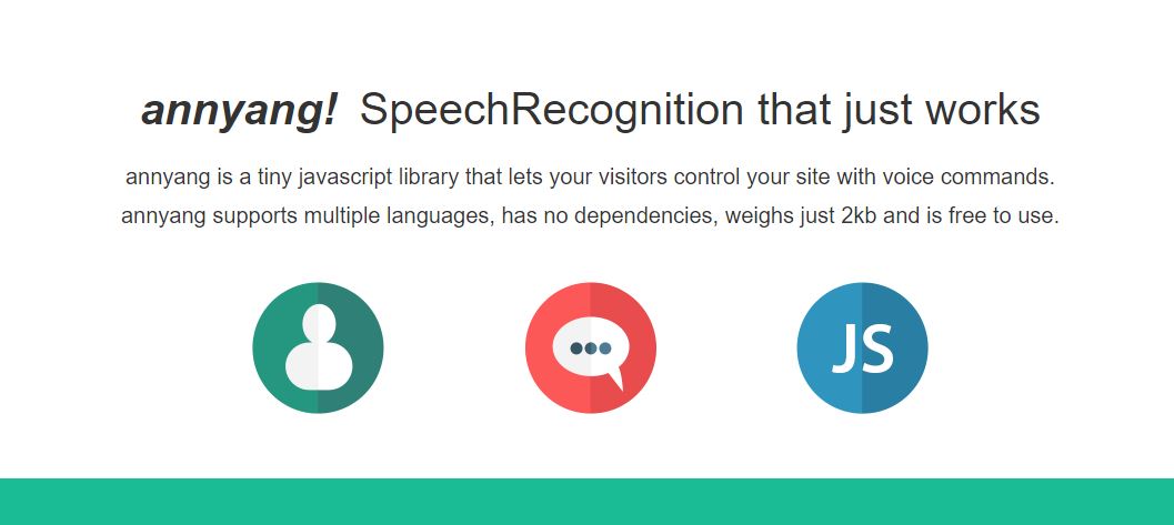 Annyang - Best JavaScript Audio Libraries