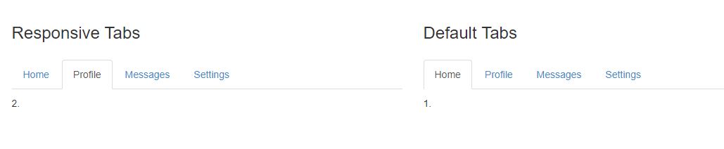  Bootstrap Tabs