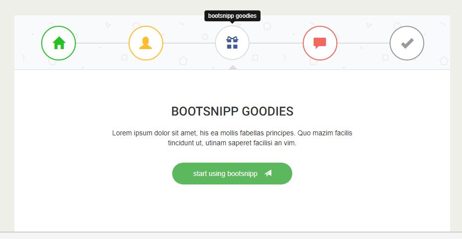 Circular Bootstrap Tabs