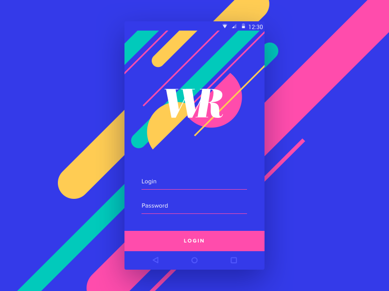 Login By Vladimir Gruev  - Material Design Login And Signup Forms