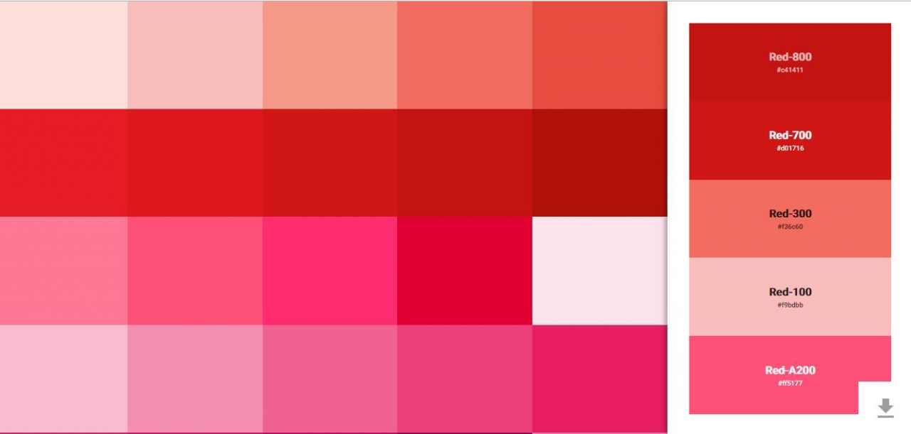 Material Design Inspired Color Picker