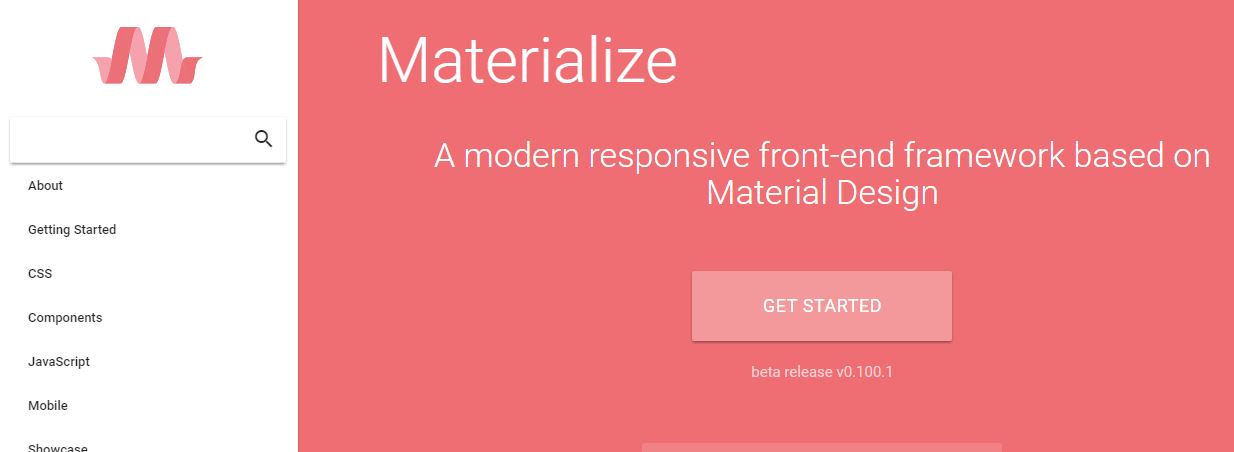 Materialize - Material Design Front-end Framework
