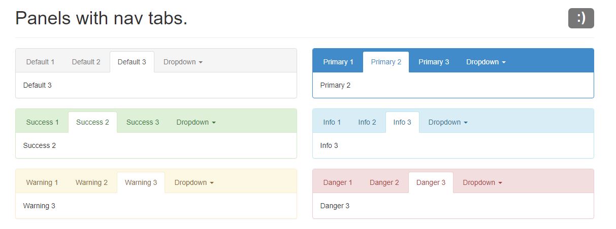 Panels With Nav Tabs