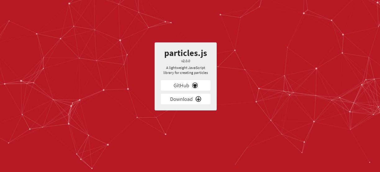 Particles - JavaScript Animation Libraries
