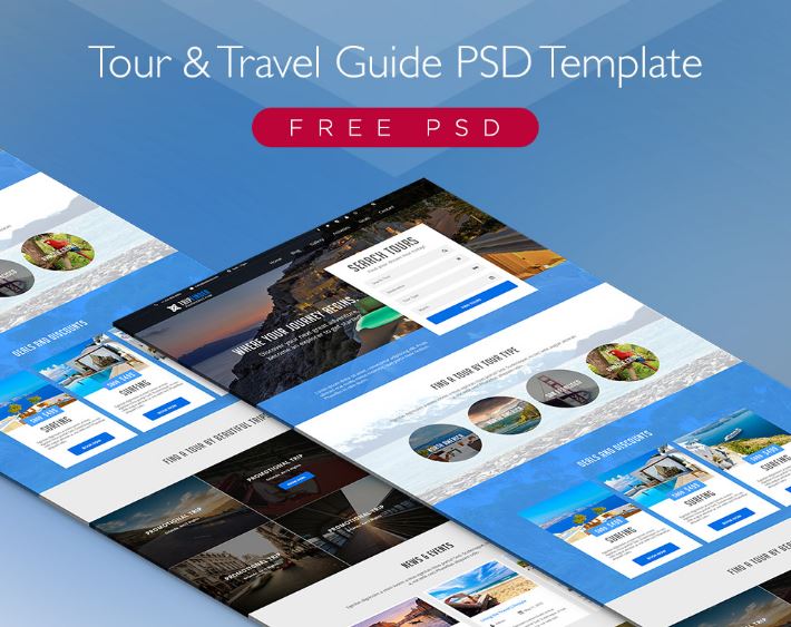 Professional Business Website Template Free PSD