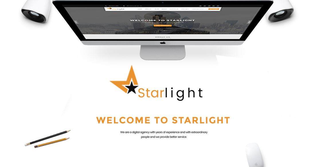 Starlight Corporate Portfolio PSD Template-Freebie