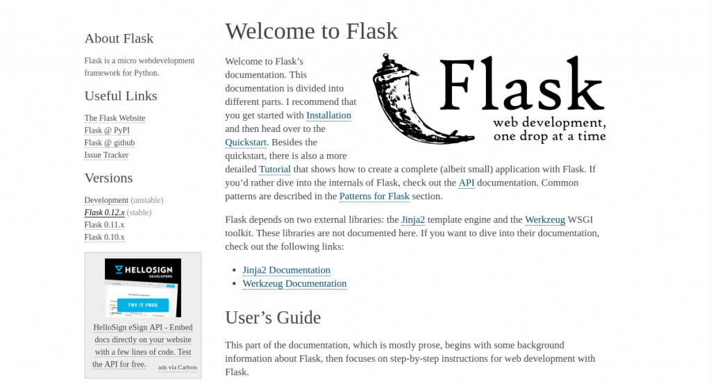 Flask Python Framework