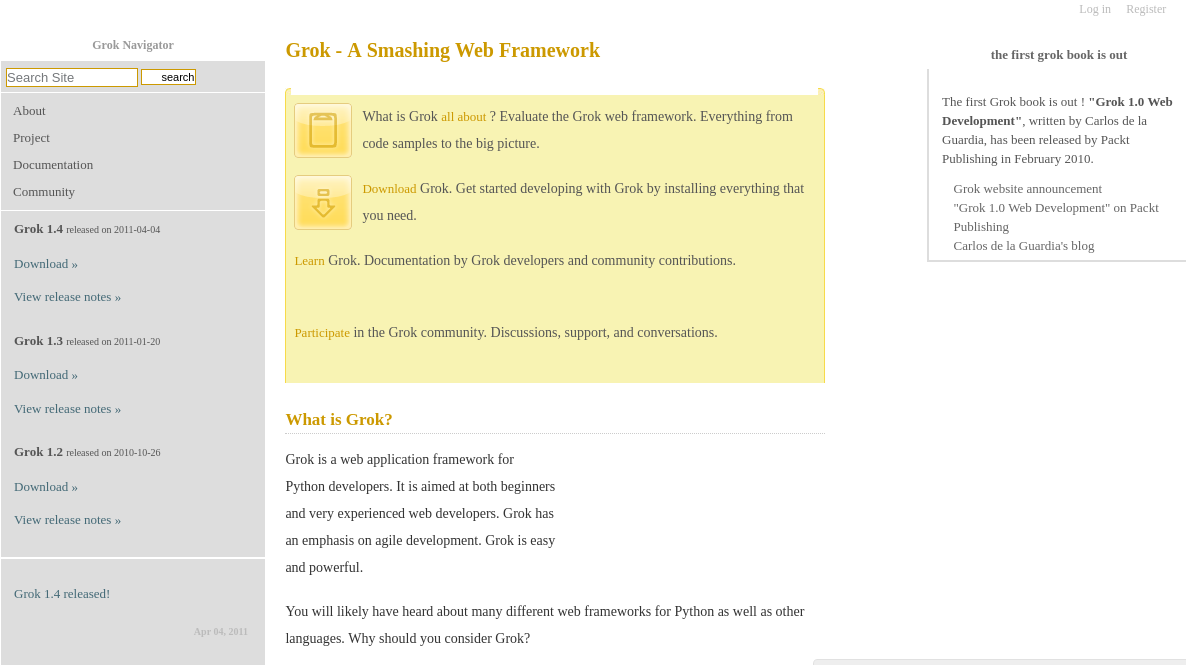 Grok Python Framework