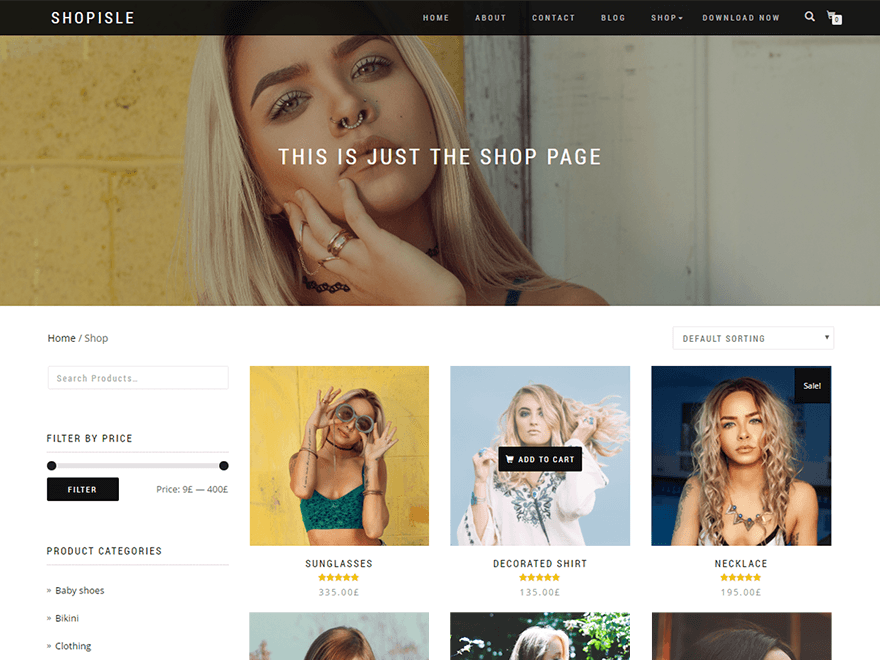 Shop Isle - Free WordPress Ecommerce Themes