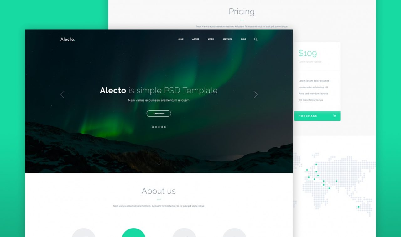 Alecto PSD Template