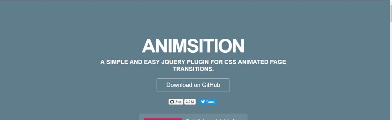 Animsition - CSS ANIMATED