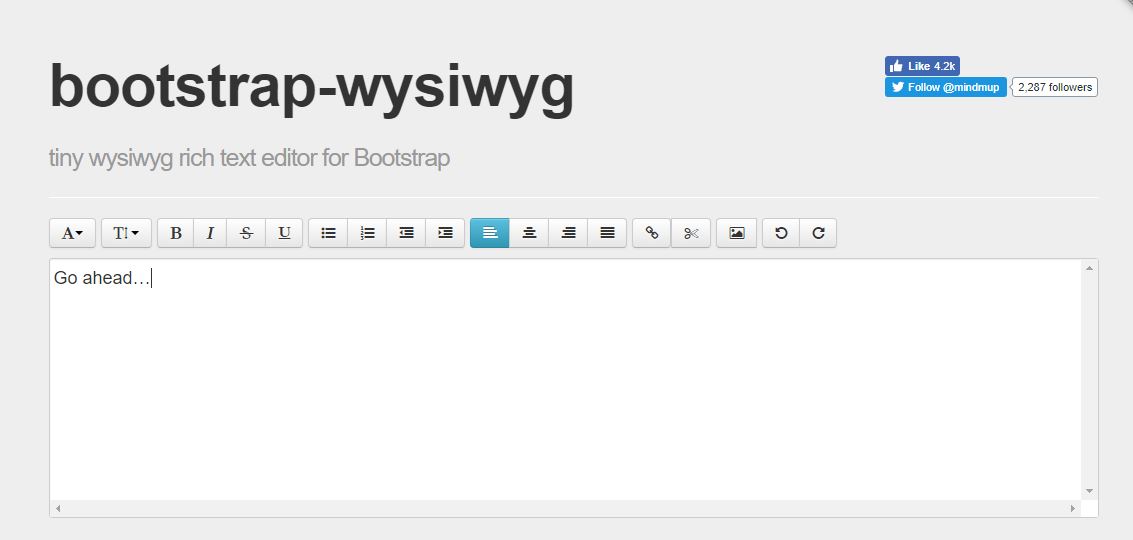 Wysiwyg editor