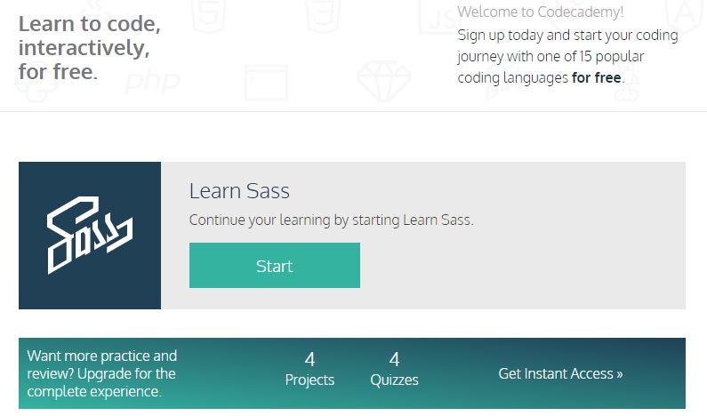 Code Academy - Learn Sass