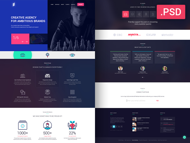 Creative Agencies PSD Template