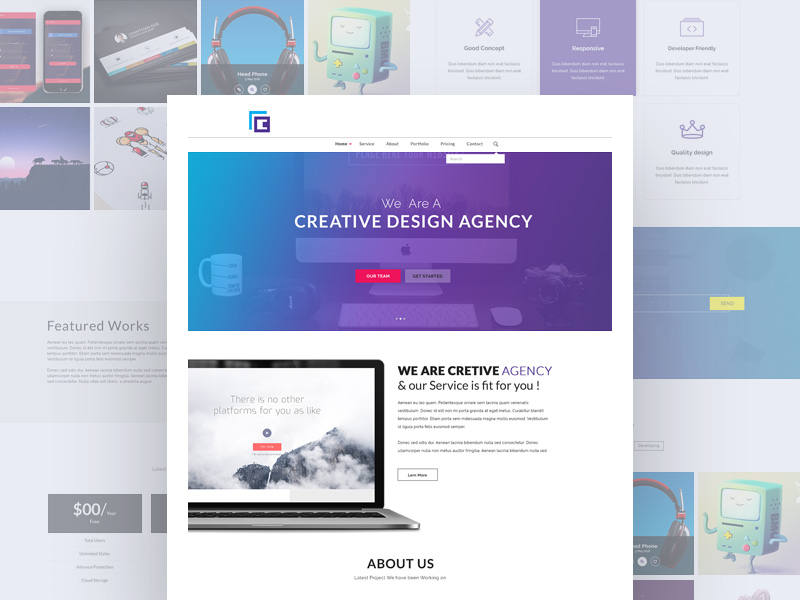 Creative Design Agency PSD