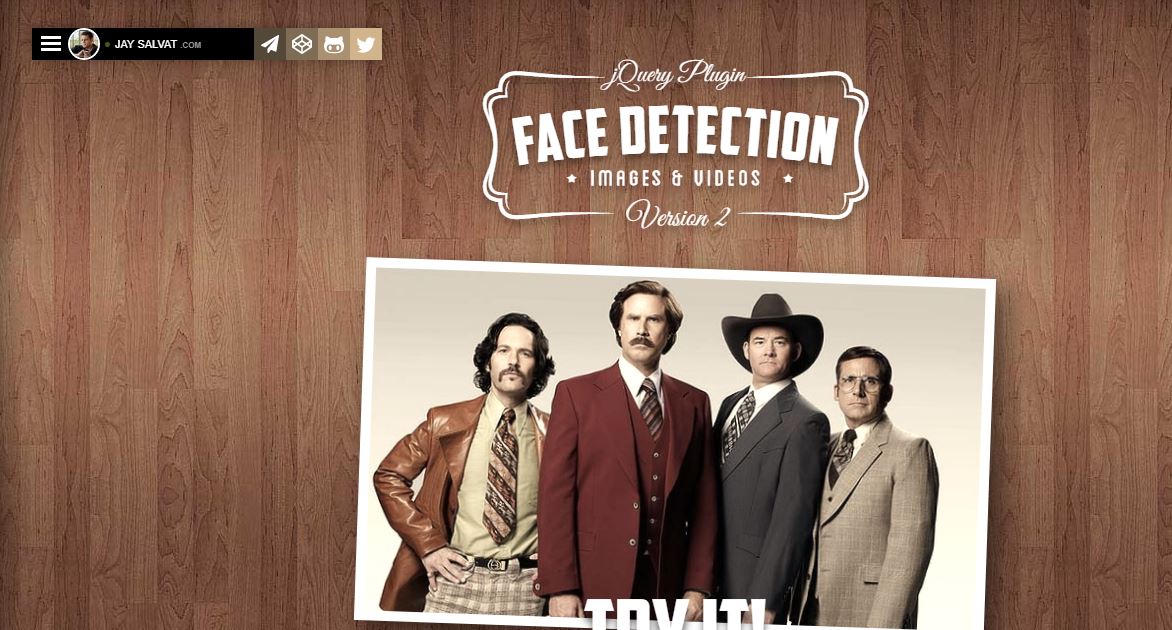 Face Detection jQuery Plugin