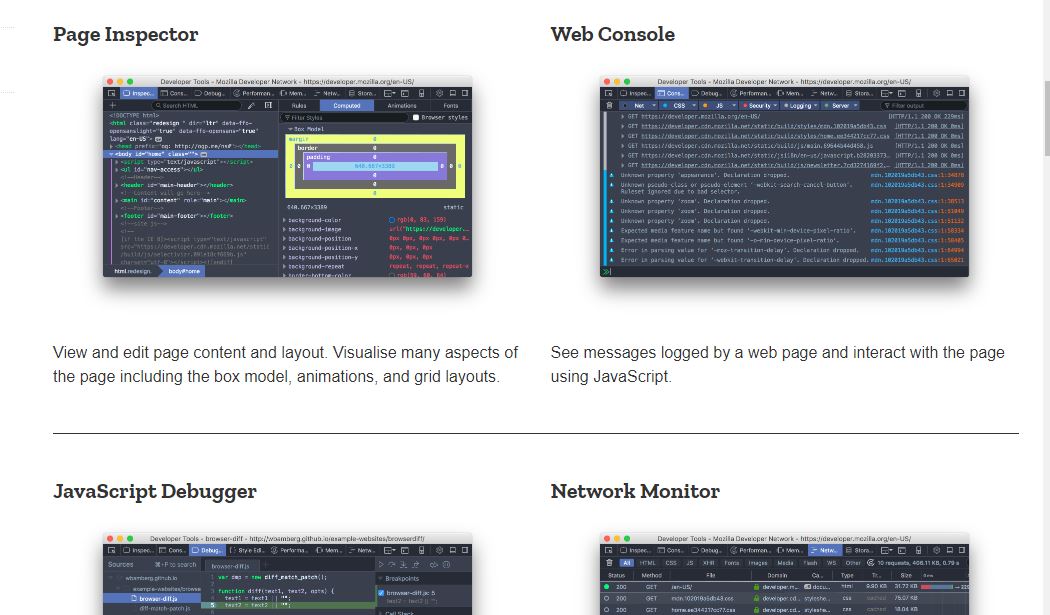 Firefox Developer Tools