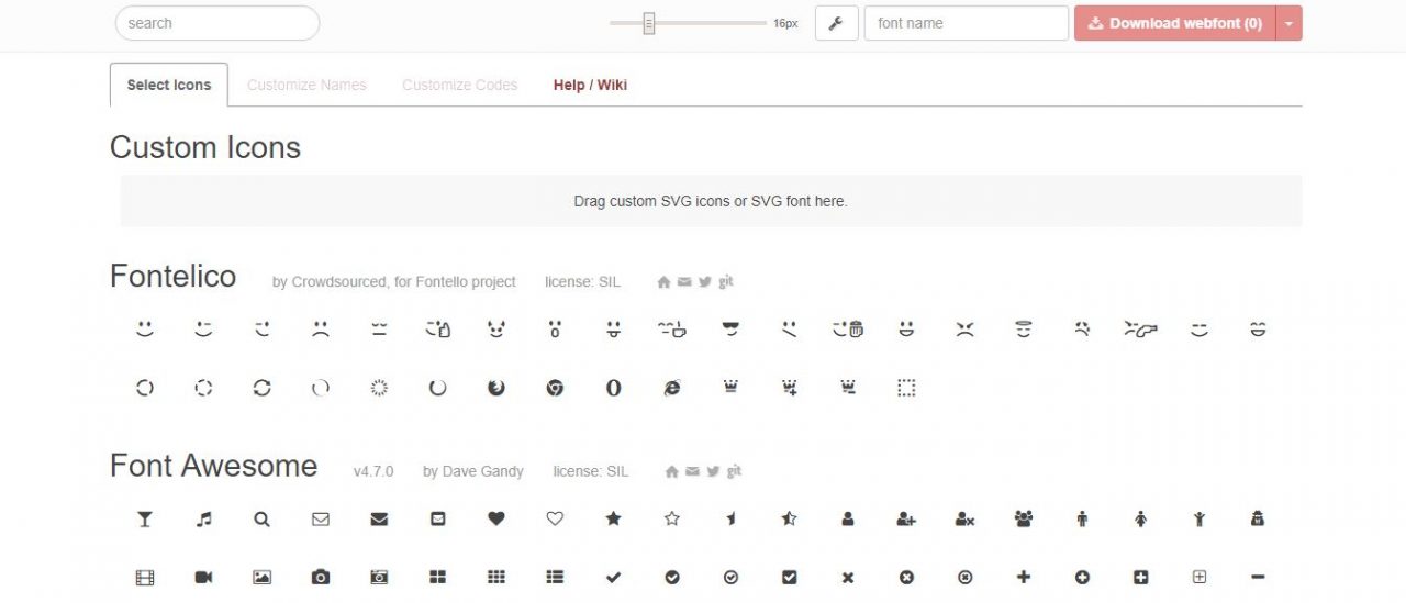 Fontello - Icon Fonts Generator