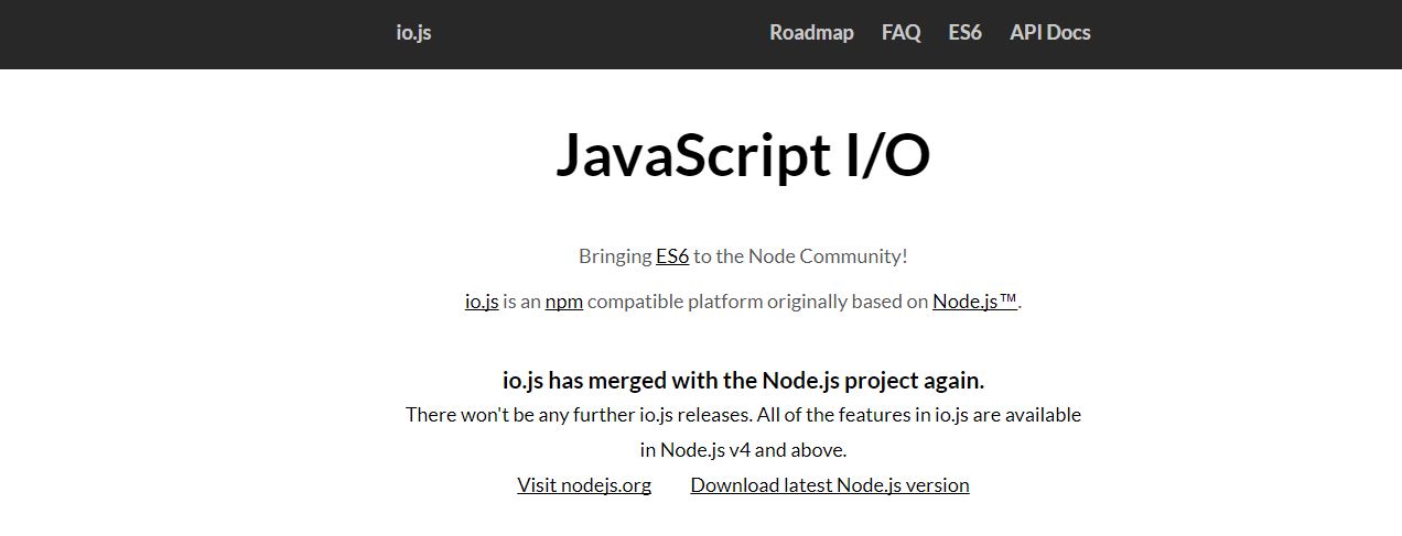 IO.js JavaScript I/O