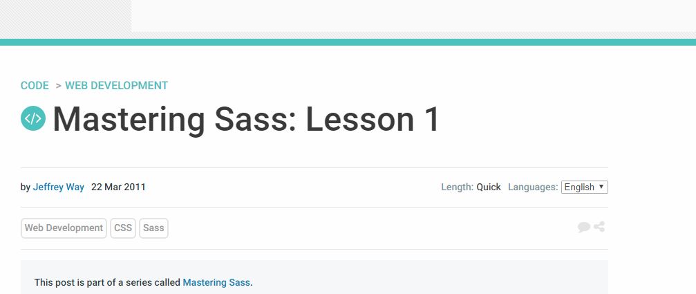Mastering SASS