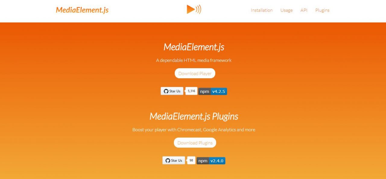 MediaElement.js HTML Media Framework