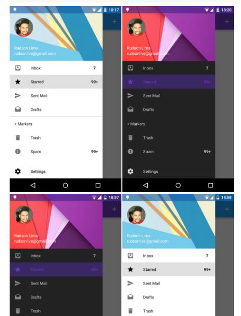 Navigation Drawer Material Design