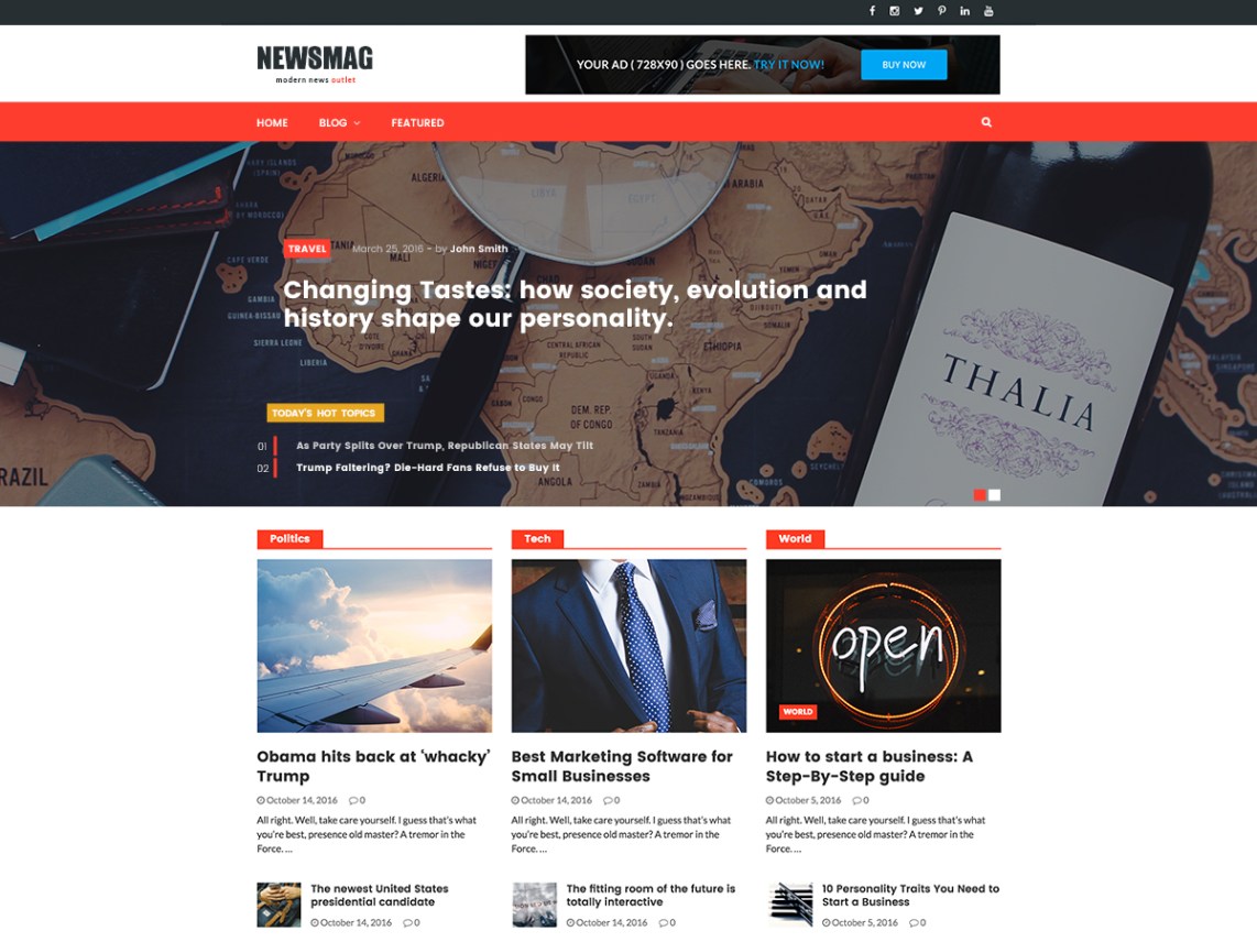 Newsmag Lite - Free WordPress Theme Frameworks