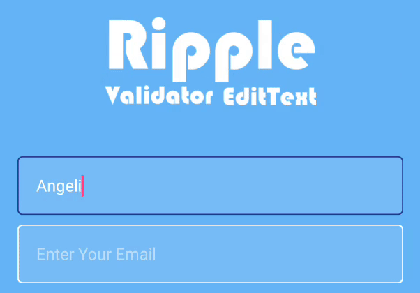 Ripple Validator EditText