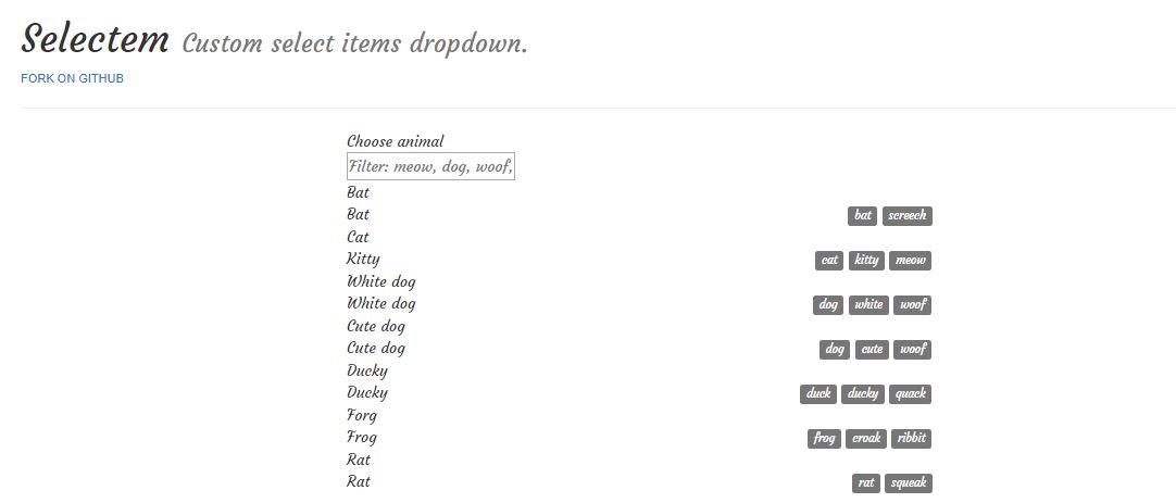 Selectem Custom Dropdown Menu