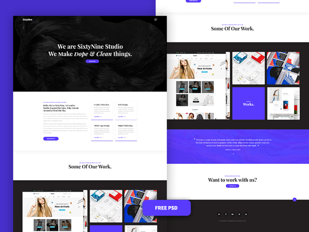 SixtyNine Agency PSD Design