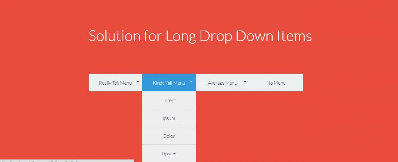 Solution for Long Drop Down Items