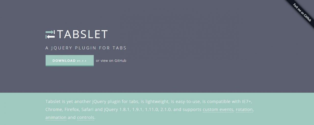 Tabslet - jQuery Plugin For Tabs