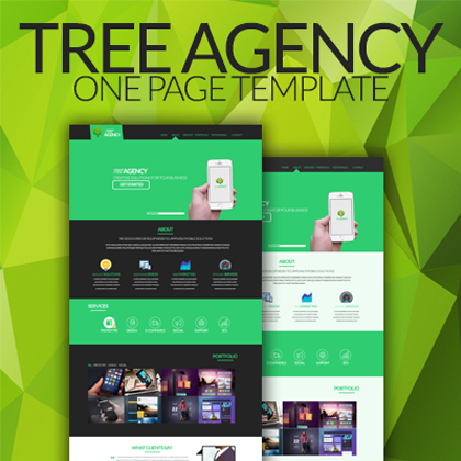 Tree Agency - One Page Template