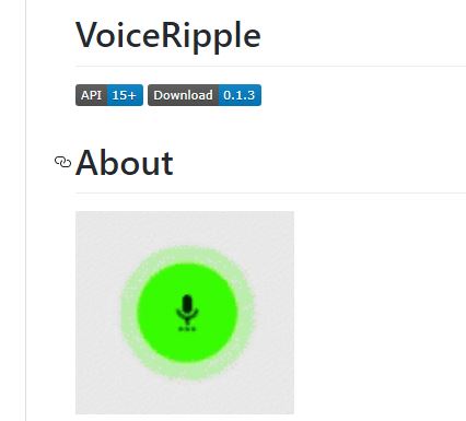 VoiceRipple - Voice Record Button Ripple Effect