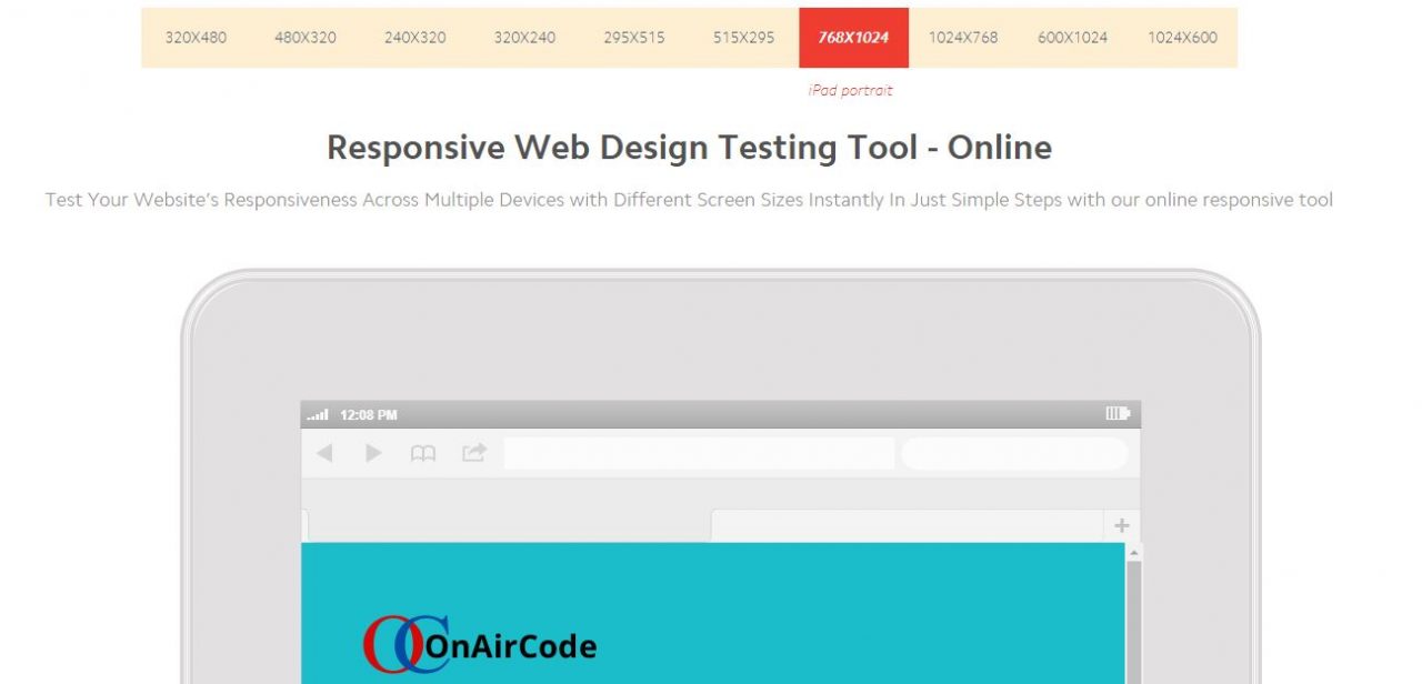 Website Responsive Design Test