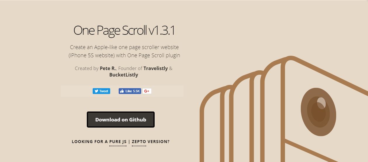 jQuery One Page Scroll