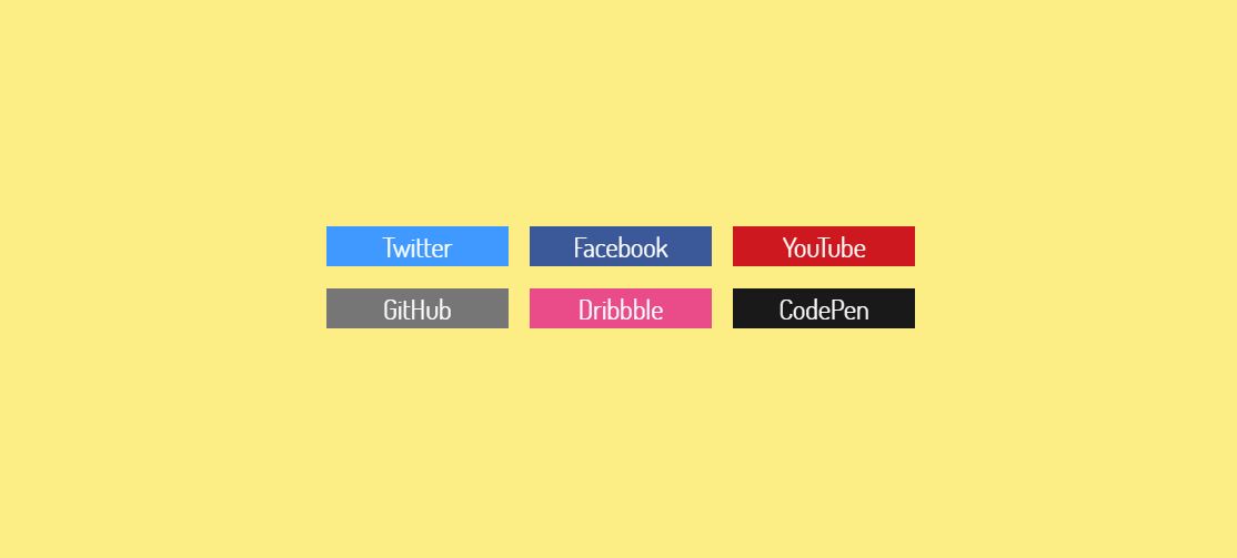 3D Social Media Animated Buttons