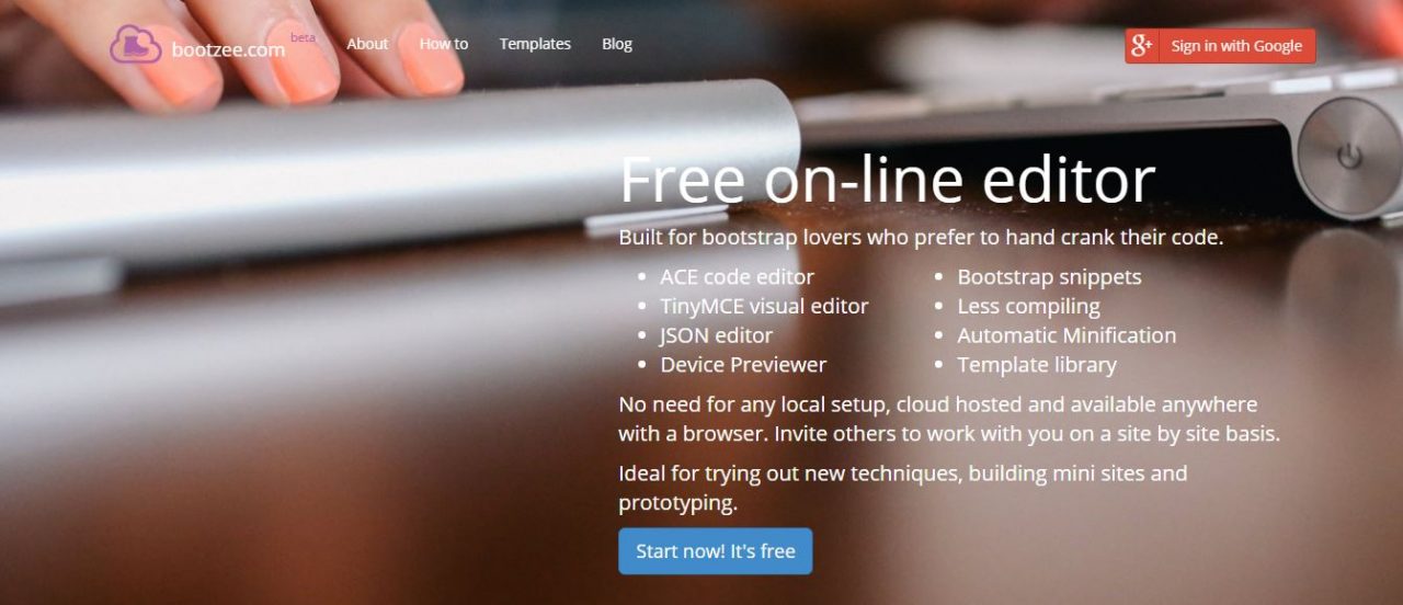 Bootzee - Online Free Web Editor