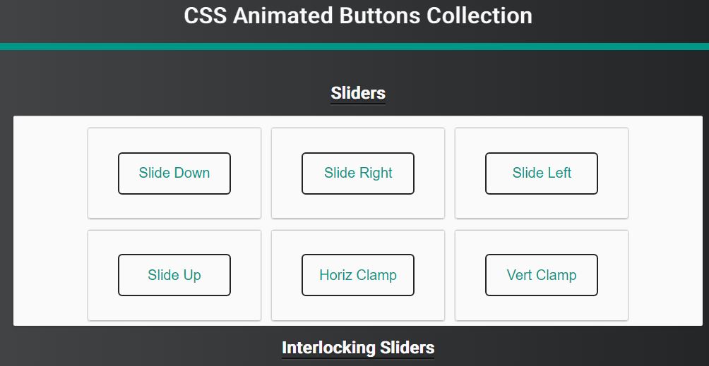 CSS Animated Button Collection