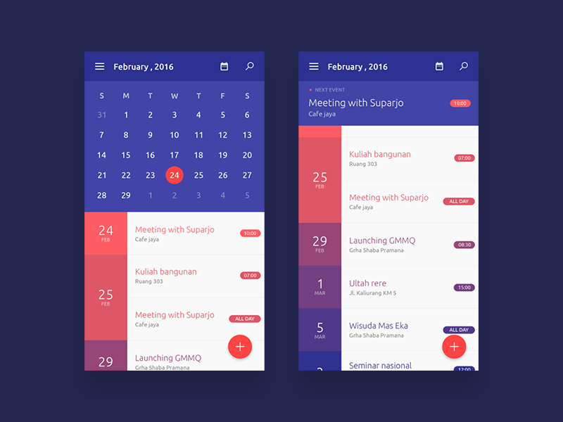 Material Design Calendar App Ui Design Onaircode - Vrogue