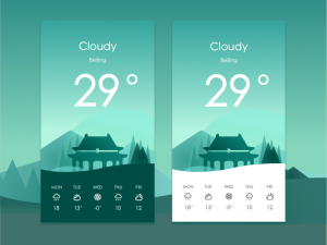 Android Weather App UI Design - OnAirCode