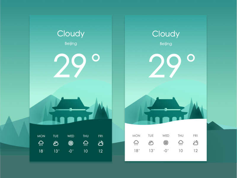 Daily UI Challenge Weather App
