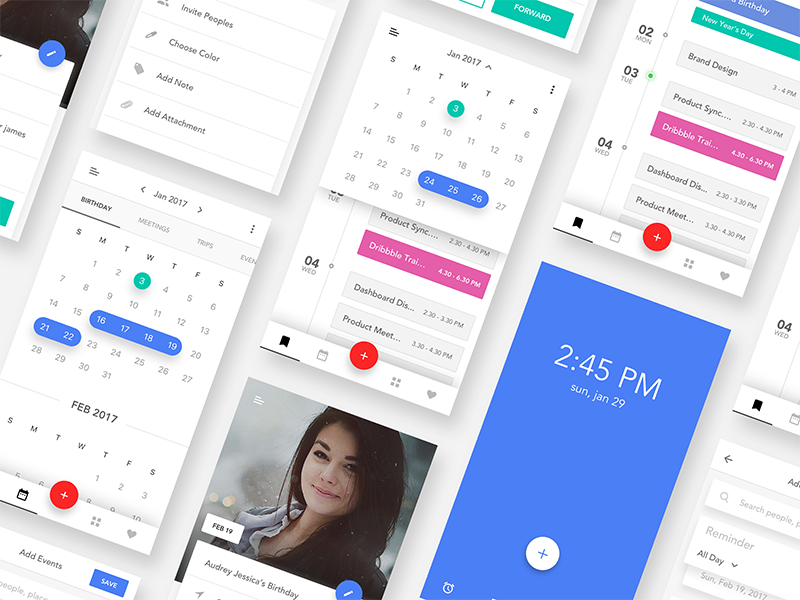 Event Calendar iOS App UI Kit