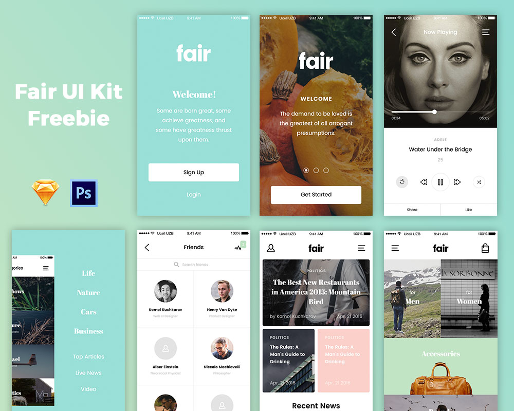 Fair UI Kit Freebie