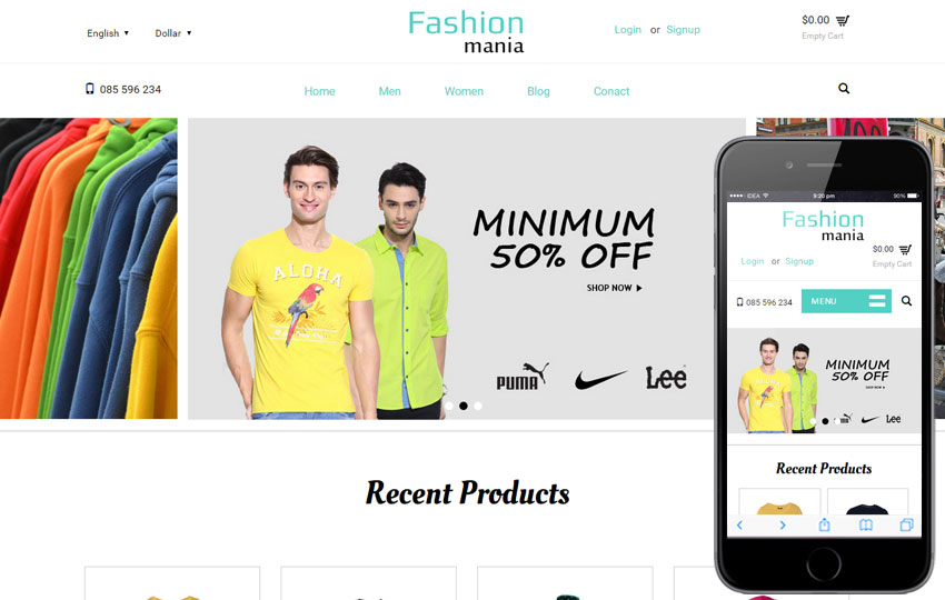 Fashion Mania Bootstrap Template