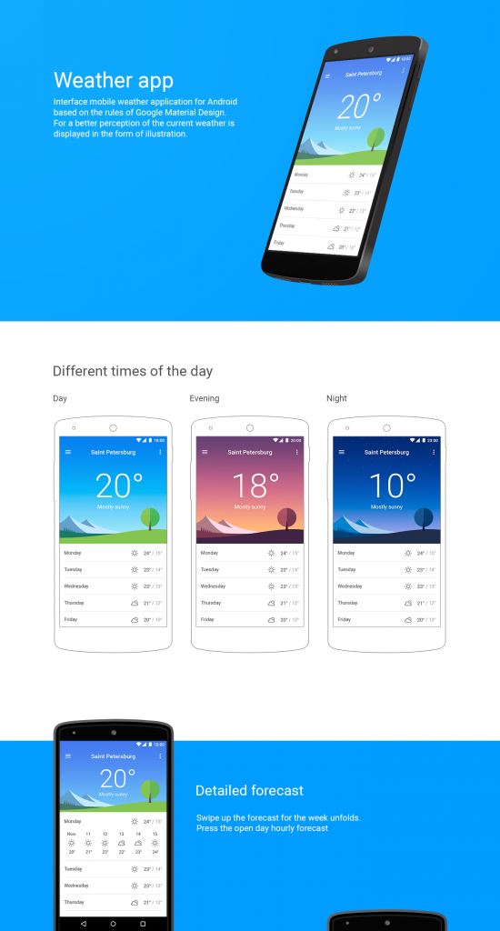 Android Weather App Ui Design Onaircode