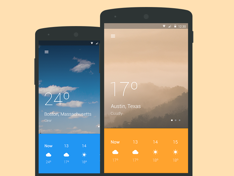 Material Design Weather App