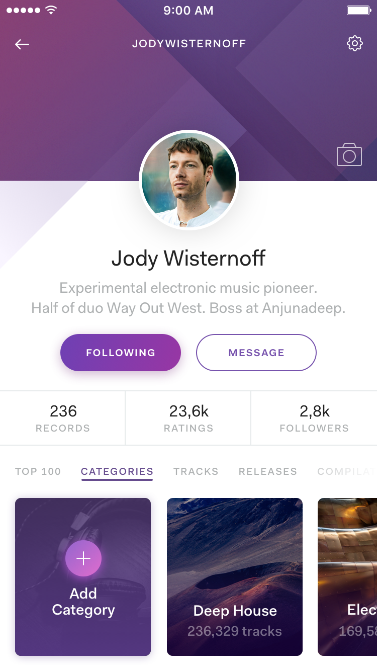 Android Profile Screen UI Design Inspiration - OnAirCode