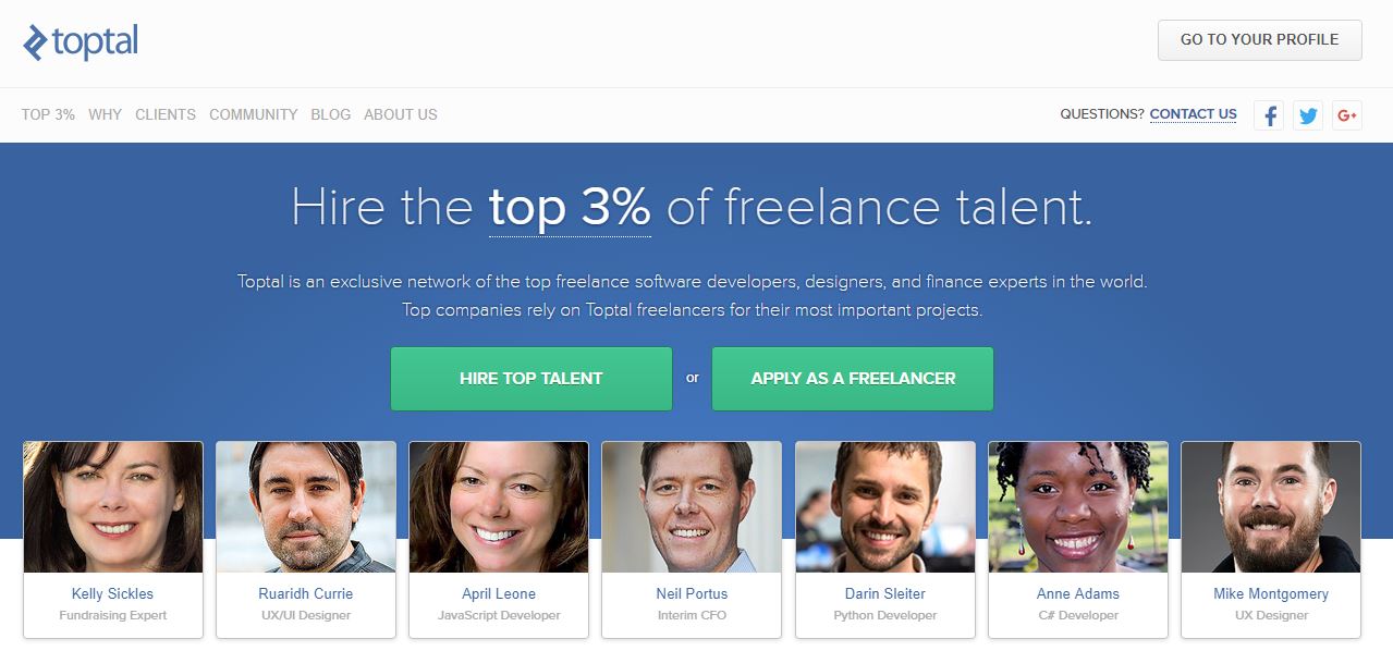 Toptal - Hire Top 3% Freelance Talent